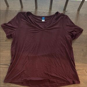 Old Navy V-Neck Maroon Top